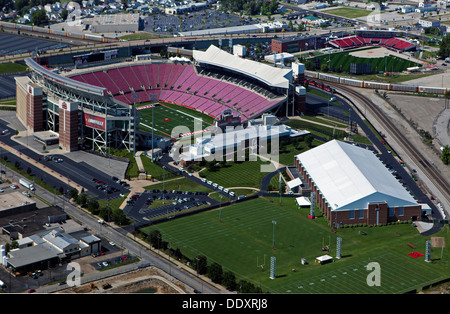 Luftaufnahme Papa John Cardinal Stadium, Louisville, Kentucky Stockfoto