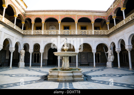 Innenhof, Haus des Pilatus, Sevilla, Andalusien, Spanien, 2007. Künstler: Samuel Magál Stockfoto