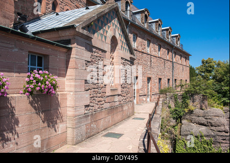 Abtei Mont Sainte-Odile Stockfoto