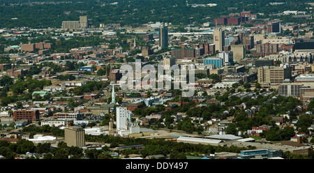 Luftaufnahme Skyline von Louisville, Kentucky Stockfoto