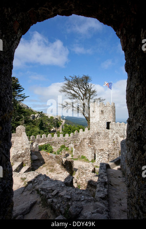 Der Donjon von Castelo Dos Mouros, Sintra, Portugal, 2009. Künstler: Samuel Magál Stockfoto