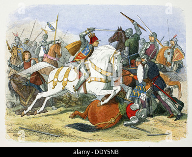 Richard III. von England in der Schlacht von Bosworth Field, Leicestershire, 1485 (1864). Künstler: James William Edmund Doyle Stockfoto