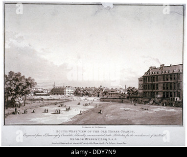 Süd-West-Ansicht der Horse Guards, Westminster, London, 1809.                                      Künstler: William Fellows Stockfoto