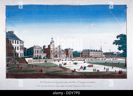 Blick auf Horse Guards, Westminster, London, c1760.                                        Künstler: Anon Stockfoto