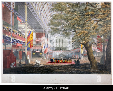 Blick auf die Abschlussveranstaltung des die Great Exhibition von 1851, London, 1851.                          Künstler: Anon Stockfoto