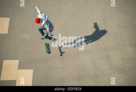 Skater in einem Skatepark Stockfoto