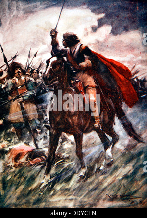 Albrecht von Wallenstein in der Schlacht von Lutzen, 1632 (1913).  Künstler: Arthur C Michael Stockfoto