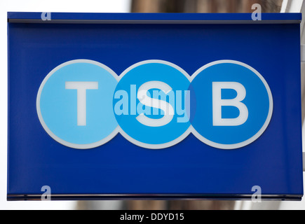 TSB, Trustee Savings Bank Zeichen, Edinburgh, Scotland, UK Stockfoto