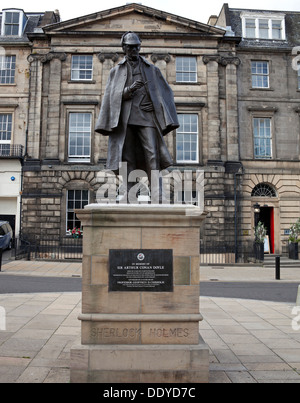 Sherlock Holmes-Statue, Picardy Place, Edinburgh Schottland UK Stockfoto