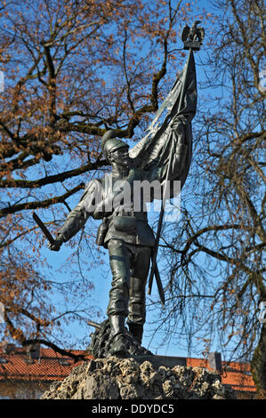 Kriegerdenkmal in Grünwald bei München, Bayern Stockfoto