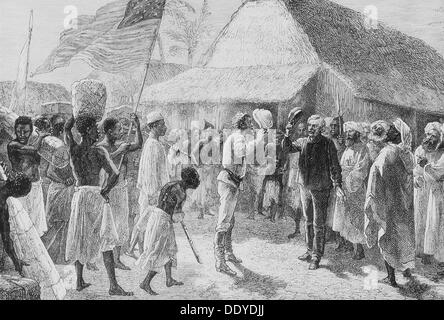 Doktor Livingstone nehme ich an?, 1871. Artist: Unbekannt Stockfoto