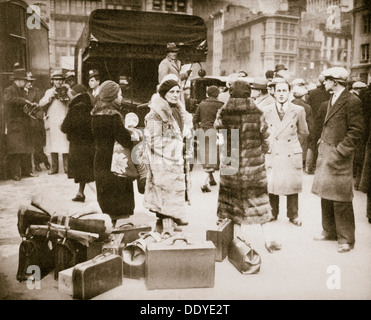 Radikale "Hunger Demonstranten" November 1932 in New York, USA, Weltwirtschaftskrise, zu sammeln. Künstler: unbekannt Stockfoto