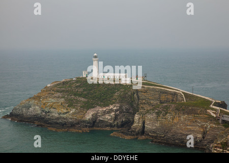 Der Leuchtturm am South stack Stockfoto