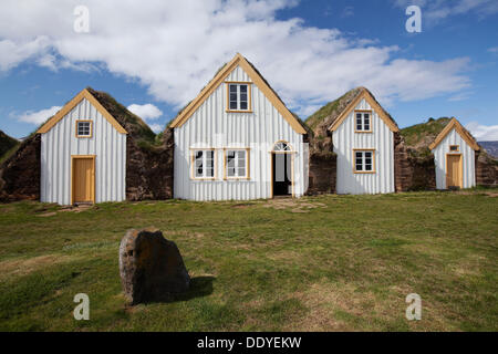 Glaumbaer Heritage Museum, vermahlid, North Island, Island, Europa Stockfoto