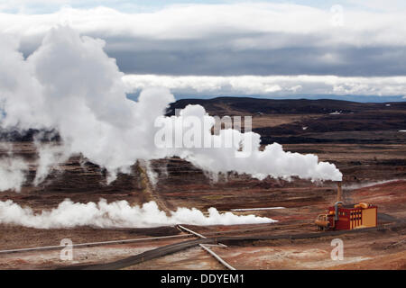 Hverir solfatara, reykjahilid, myvatn, North Island, Island, Europa Stockfoto