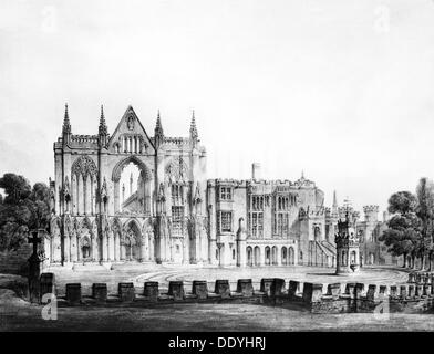 Newstead Abbey, Nottinghamshire, 1812-1815. Artist: Unbekannt Stockfoto