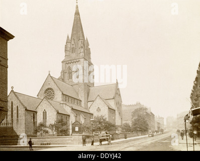 Die Kathedrale der hl. Barnabas, Derby Road, Nottingham, Nottinghamshire, c 1870-1880. Artist: Unbekannt Stockfoto