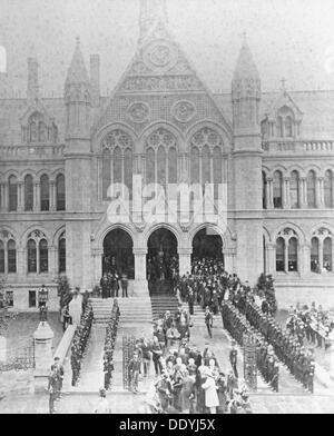 Die Eröffnung des University College, Nottingham, von Prinz Leopold, Herzog von Albany, 1881. Artist: Unbekannt Stockfoto