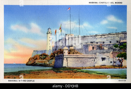 Morro Castle, Havanna, Kuba, 1940. Artist: Unbekannt Stockfoto