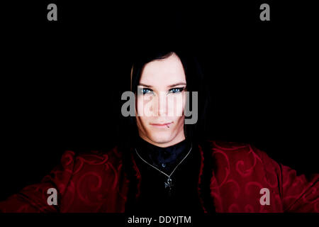 Mann, Gothic, Musiker, Portrait, ernst Stockfoto