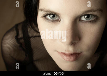 Junge Frau, Gothic, portrait Stockfoto