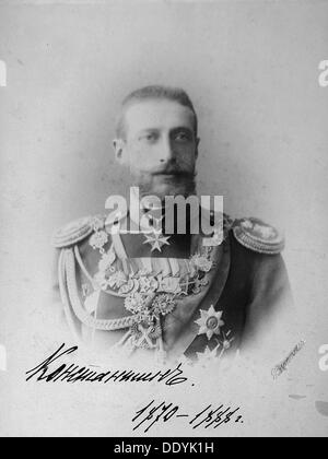 Großherzog Konstantin Constantinovich von Russland, 1880. Artist: Unbekannt Stockfoto