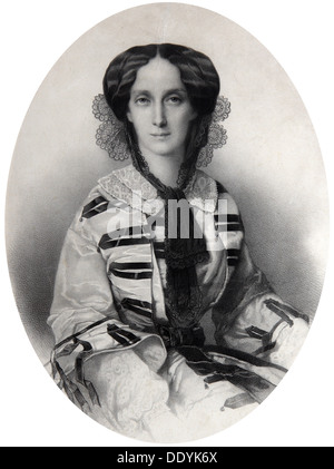 Zarin Maria Alexandrovna von Rußland, 1860. Künstler: Andrei Deniere Stockfoto