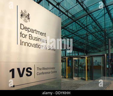Die Abteilung für Business Innovation & Fähigkeiten, BIZ, 1 Victoria Street, London. Stockfoto