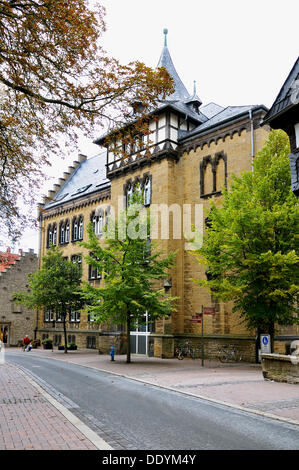 Historisches Gebäude, Altstadt von Goslar, UNESCO Welterbe-Aufstellungsort, Eastphalia, Deutschland Stockfoto