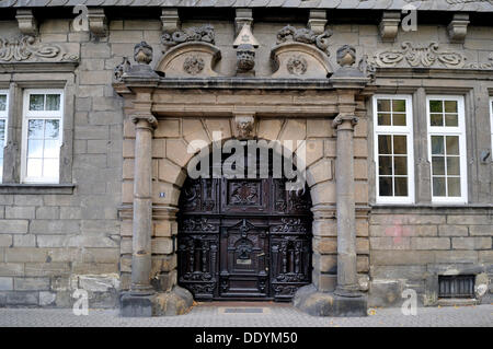 Historisches Gebäude, Altstadt von Goslar, UNESCO Welterbe-Aufstellungsort, Eastphalia, Deutschland Stockfoto