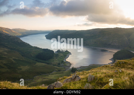 Haweswater und Riggindale von Eagle Crag Seenplatte Cumbria UK Stockfoto