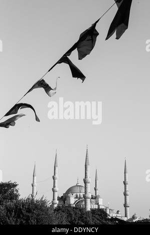Sultan-Ahmet-Moschee (blaue Moschee) in Istanbul, Türkei. Stockfoto