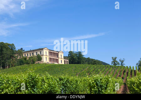 Historischen Palast Villa Ludwigshoehe, Pfälzer Wald in der Nähe von Edenkoben, Pfalz, Rheinland-Pfalz Stockfoto