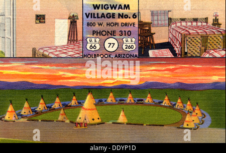 Wigwam Dorf Nr. 6, Holbrook, Arizona, 1951. Artist: Unbekannt Stockfoto