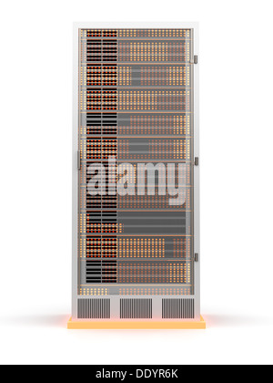 3D gerenderte Darstellung. Isoliert auf weiss. Stockfoto