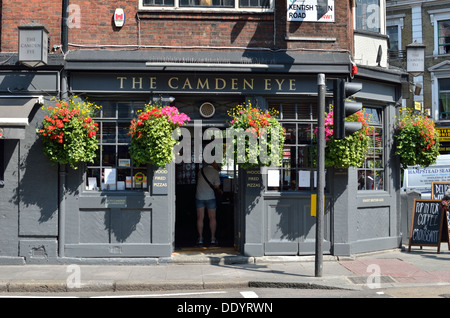 Das Camden Auge Pub in Camden Town, London, UK. Stockfoto