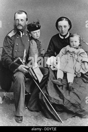 Großherzog Michael Nikolaevich Russlands und seiner Familie, c 1862 - c 1862. Artist: Unbekannt Stockfoto