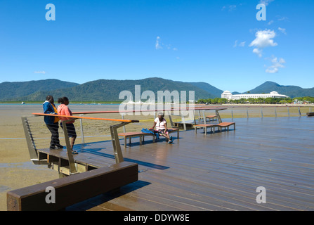 Aborigines auf der Esplanade, Cairns, Queensland, Australia Stockfoto