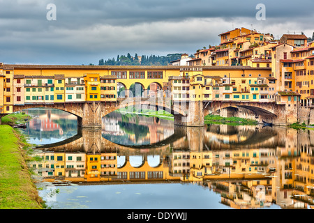 Ponte Vecchio in Florenz Stockfoto