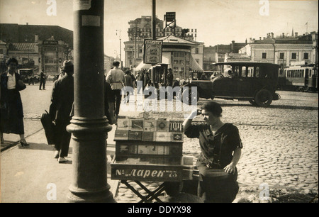 Street Scene, Moskau, UDSSR, Mitte der 1920er-Jahre. Artist: Unbekannt Stockfoto