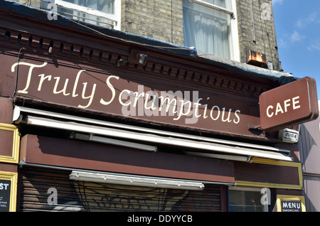 Wirklich leckere Cafe in Chalk Farm, London, UK Stockfoto