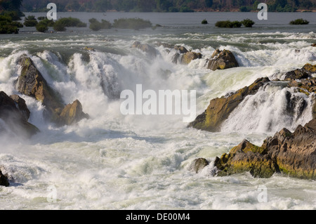 Khone Phapeng fällt, Si Phan Don (viertausend Inseln), Laos Stockfoto