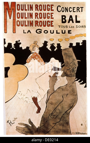 "La Goulue au Moulin Rouge", 1892.  Künstler: Henri de Toulouse-Lautrec Stockfoto