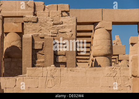 Tempel von Karnak, Ägypten - äußere Elemente Stockfoto