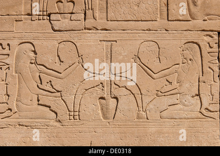 Tempel von Karnak, Ägypten - äußere Elemente Stockfoto