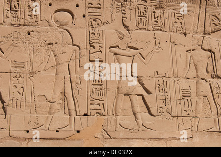 Tempel von Karnak, Ägypten - äußere Elemente Stockfoto