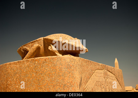 Tempel von Karnak, Ägypten - äußere Elemente Stockfoto