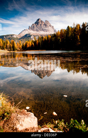 Lago di Dobiacco oder Toblacher See, Dolomiten, Südtirol, Alpen, Italien, Europa Stockfoto