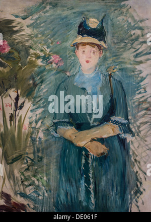 19. Jahrhundert - junge Mädchen in den Blüten, 1879 - Edouard Manet Philippe Sauvan-Magnet / aktive Museum Öl auf Leinwand Stockfoto