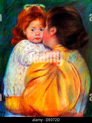 "Mütterliche Kuss", 1896.  Künstler: Mary Cassatt Stockfoto